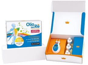 Cofanetto aromotecnica 1 olio del re 70 g + 3 olio del re elisir ampolla 25 ml + 12 olio del re tabs