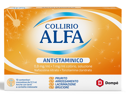 Collirio alfa antistaminico*10 monod collirio 0,8 mg/ ml + 1mg/ml 0,3 ml - Collirio alfa antistaminico*10 monod collirio 0,8 mg/ ml + 1mg/ml 0,3 ml