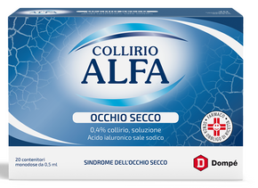 Collirio alfa occhio secco*20 monod collirio 0,5 ml 0,4%