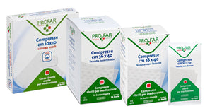 Compresse in tessuto non tessuto 10 x 10 cm 25 pezzi profar
