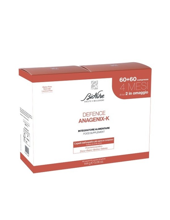 Defence anagenix k 60 capsule 2 pezzi senza glutine naturalmente privo di lattosio - Defence anagenix k 60 capsule 2 pezzi senza glutine naturalmente privo di lattosio