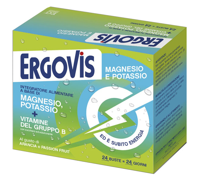 Ergovis mg+k vitamine b con zucchero 24 bustine - Ergovis mg+k vitamine b con zucchero 24 bustine