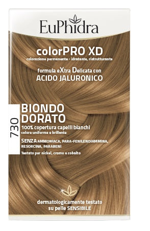 Euphidra colorpro xd 730 biondo dorato gel colorante capelliin flacone + attivante + balsamo + guanti - Euphidra colorpro xd 730 biondo dorato gel colorante capelliin flacone + attivante + balsamo + guanti