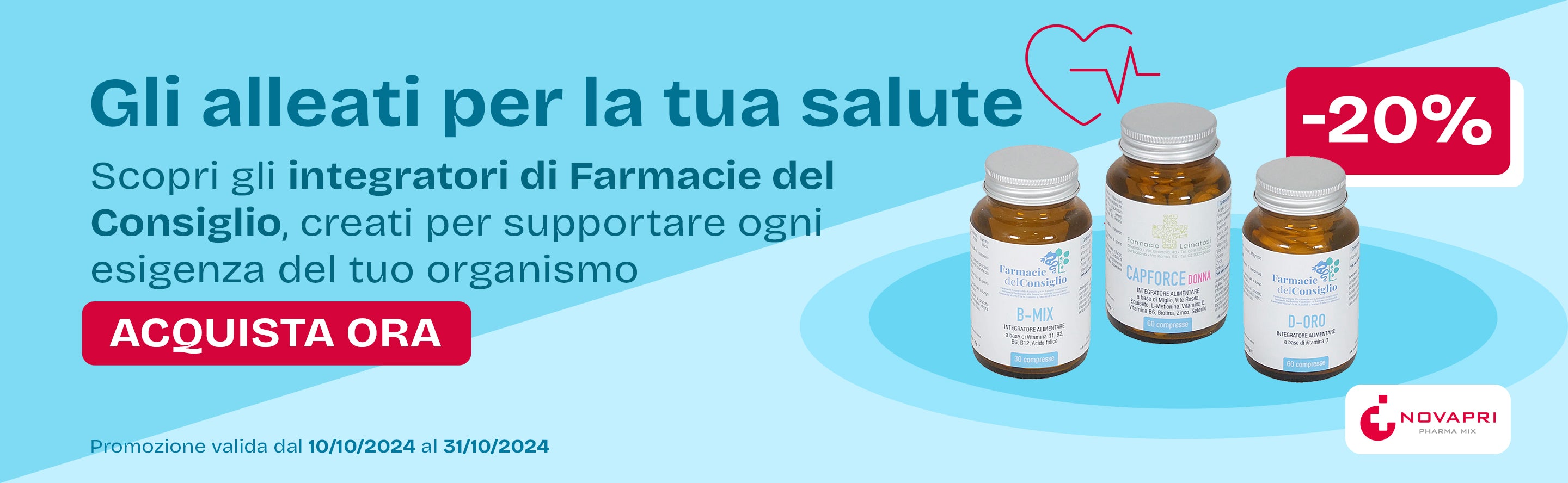 Promo -20% Farmacie del consiglio