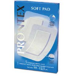Garza compressa prontex soft pad 10x12,5 6 pezzi (5 tnt + 1impermeabile aqua pad)