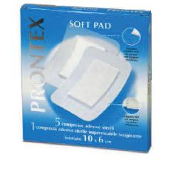 Garza compressa prontex soft pad 10x6 cm 6 pezzi (5 tnt + 1impermeabile aqua pad) - Garza compressa prontex soft pad 10x6 cm 6 pezzi (5 tnt + 1impermeabile aqua pad)