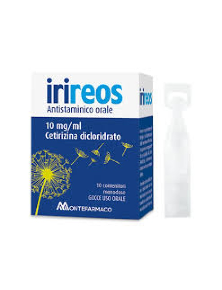 Irireos antistaminico*orale gtt 10 cont monod 1 ml 10 mg/ml - Irireos antistaminico*orale gtt 10 cont monod 1 ml 10 mg/ml