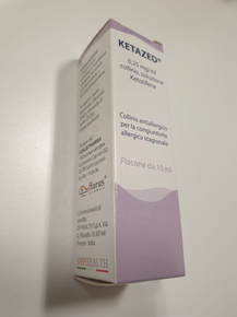 Ketazed*collirio 1 flaconcino 10 ml 0,25 mg/ml con contagocce