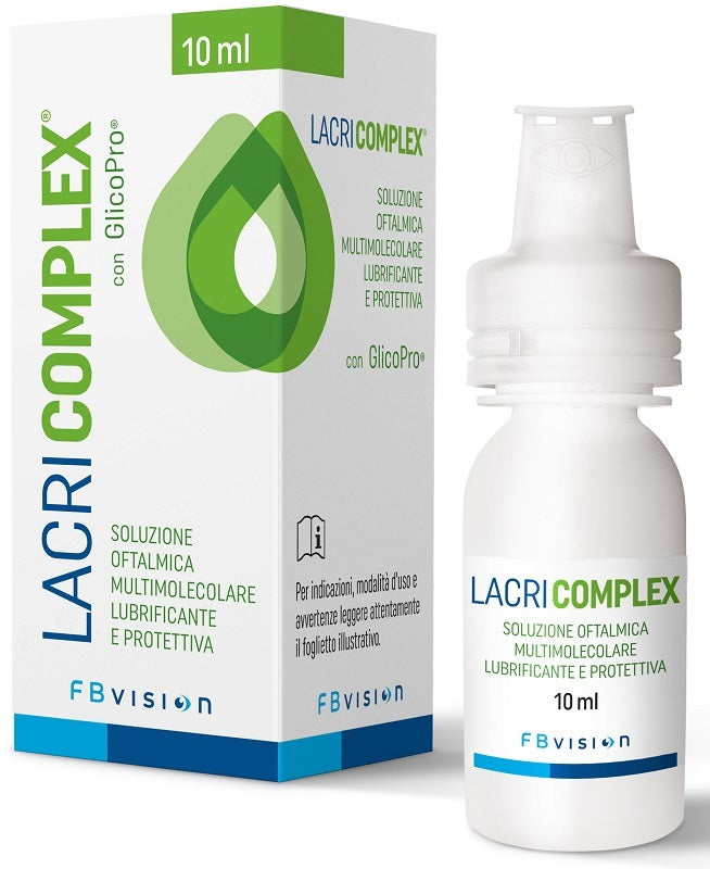 Lacricomplex soluzione oftalmica multimolecolare lubrificante protettiva 10 ml - Lacricomplex soluzione oftalmica multimolecolare lubrificante protettiva 10 ml