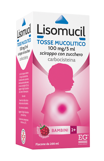 Lisomucil tosse mucolitico*bb sciroppo 200 ml 100 mg/5 ml con zucchero - Lisomucil tosse mucolitico*bb sciroppo 200 ml 100 mg/5 ml con zucchero