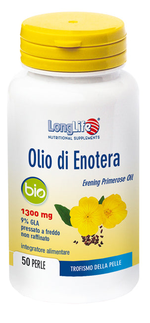 Longlife olio enotera bio 1300 mg 50 perle - Longlife olio enotera bio 1300 mg 50 perle