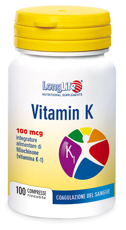 Longlife vitamin k 100mcg 100 compresse - Longlife vitamin k 100mcg 100 compresse