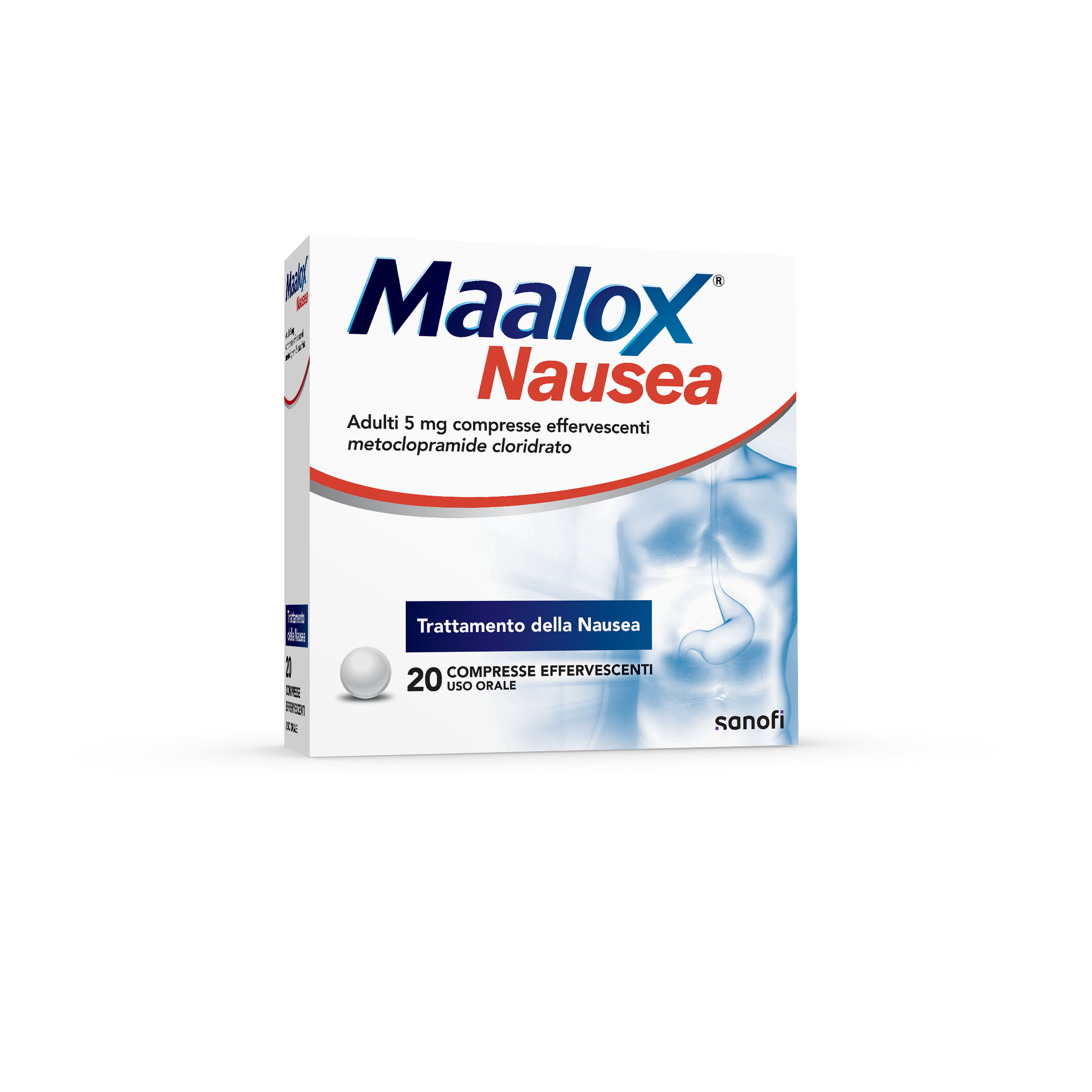 Maalox nausea*20 cpr efferv 5 mg - Maalox nausea*20 cpr efferv 5 mg