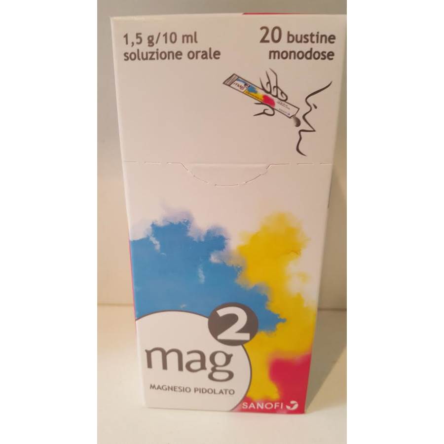 Mag 2*orale soluz 20 bustine monodose 10 ml 1,5 g/10 ml - Mag 2*orale soluz 20 bustine monodose 10 ml 1,5 g/10 ml