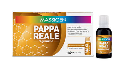 Massigen pappa reale 10 flaconi da 25 ml - Massigen pappa reale 10 flaconi da 25 ml