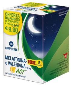 Melatonina+forte 5 complex e valeriana act 60 compresse