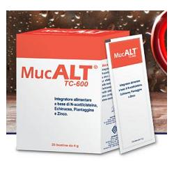 Mucalt tc-600 20 buste 4 g - Mucalt tc-600 20 buste 4 g