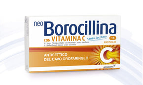 Neoborocillina c*16 pastiglie 1,2 mg + 70 mg senza zucchero