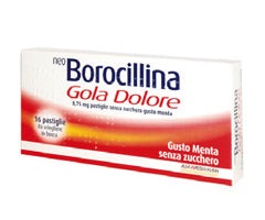 Neoborocillina gola dolore*16 pastiglie 8,75 mg menta senzazucchero