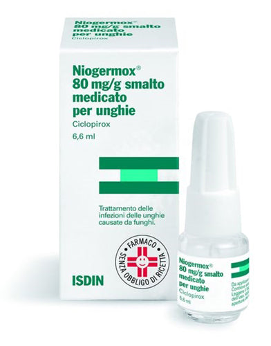 Niogermox*smalto unghie 6,6 ml 80 mg/g - Niogermox*smalto unghie 6,6 ml 80 mg/g