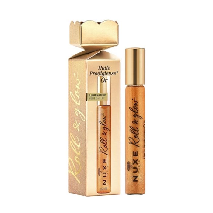 Nuxe confezione regalo cracker huile prodigieuse or roll&glow 8 ml - Nuxe confezione regalo cracker huile prodigieuse or roll&glow 8 ml