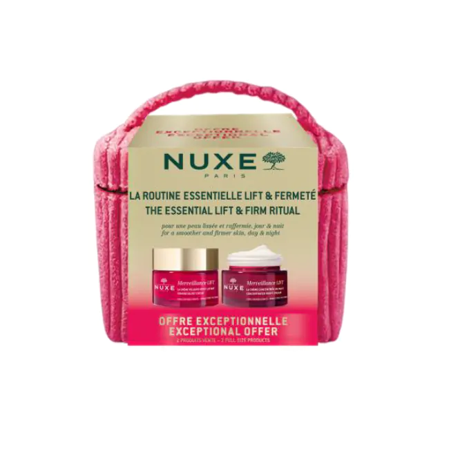 Nuxe vanity set Rituale Giorno e Notte rassodante viso Merveillance Lift antietà - Nuxe vanity set Rituale Giorno e Notte rassodante viso Merveillance Lift antietà