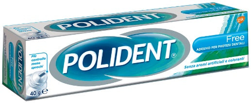 Polident free adesivo per protesi dentaria 40 g - Polident free adesivo per protesi dentaria 40 g