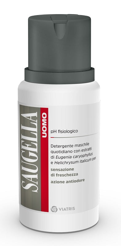 Saugella uomo ph fisiologico detergente maschile 200 ml - Saugella uomo ph fisiologico detergente maschile 200 ml