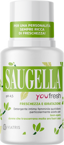 Saugella you fresh ph 4,5 freschezza e idratazione detergente intimo 100 ml