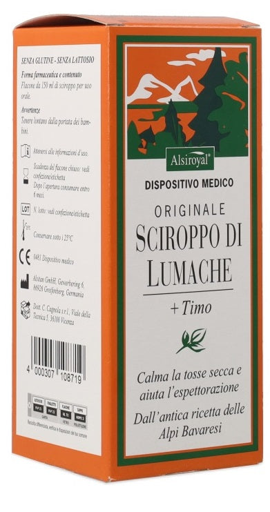 Sciroppo lumache originale alsitan 150 ml - Sciroppo lumache originale alsitan 150 ml