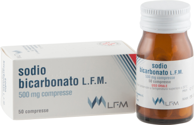 Sodio bicarbonato (laboratorio farmacologico milanese)*50 cpr 500 mg flacone - Sodio bicarbonato (laboratorio farmacologico milanese)*50 cpr 500 mg flacone