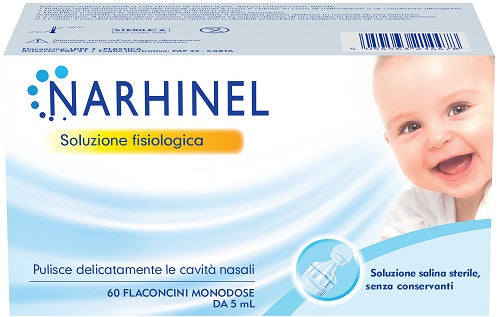 Soluzione fisiologica per aspiratore nasale narhinel 60 flaconcini da 5 ml - Soluzione fisiologica per aspiratore nasale narhinel 60 flaconcini da 5 ml