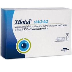 Soluzione oftalmica idratante lubrificante xiloial 20 monodose da 0,5ml - Soluzione oftalmica idratante lubrificante xiloial 20 monodose da 0,5ml