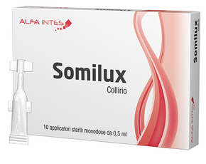 Somilux collirio 10 applicatori sterili monodose da 0,5 ml