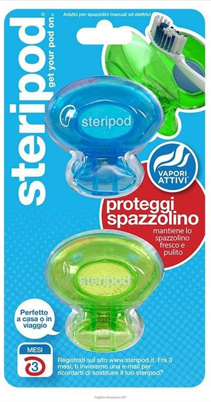 Steripod proteggispazzolino 2 pezzi - Steripod proteggispazzolino 2 pezzi