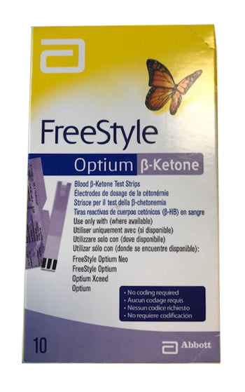 Strisce misurazione chetonemia optium beta ketone 10 pezzi - Strisce misurazione chetonemia optium beta ketone 10 pezzi