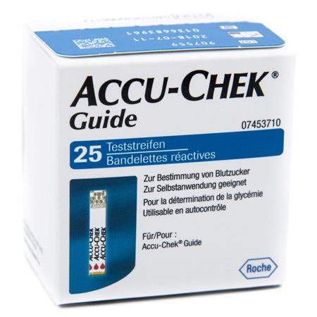 Strisce misurazione glicemia accu-chek guide 25 pezzi confezione retail - Strisce misurazione glicemia accu-chek guide 25 pezzi confezione retail