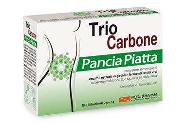 Triocarbone pancia piatta 10 bustine bipartite 4 g - Triocarbone pancia piatta 10 bustine bipartite 4 g