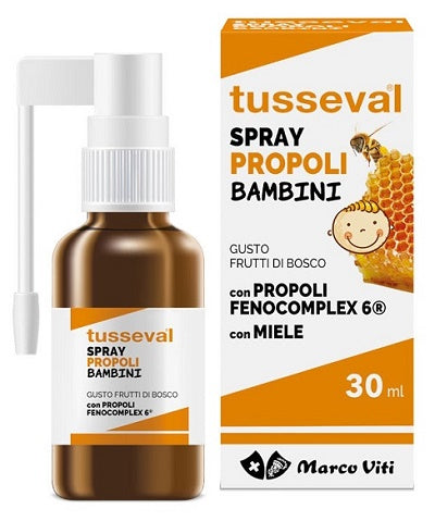 Tusseval gola propoli spray per bambini 30 ml - Tusseval gola propoli spray per bambini 30 ml