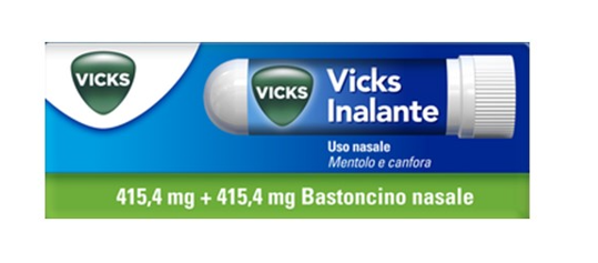 Vicks inalante*rinol 1 bastoncino nasale 415,4 mg + 415,4 mg - Vicks inalante*rinol 1 bastoncino nasale 415,4 mg + 415,4 mg