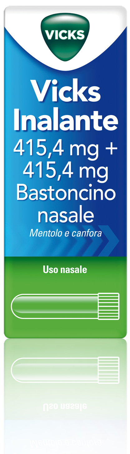 Vicks inalante*rinol 1 bastoncino nasale 415,4 mg + 415,4 mg - Vicks inalante*rinol 1 bastoncino nasale 415,4 mg + 415,4 mg