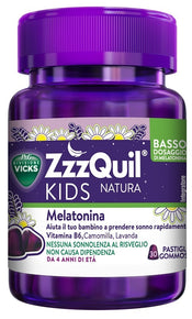 Vicks ZzzQuil Kids Natura Melatonina 30 Pastiglie Gommose