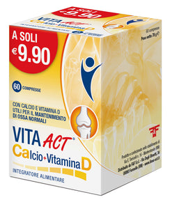 Vita act calcio + vitamina d 60 compresse